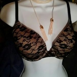 NWOT Lacey Black Push Up